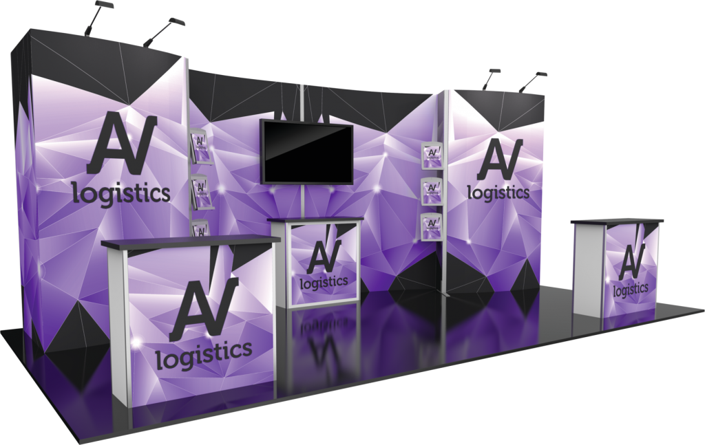 Hybrid Pro 20ft Modular Backwall Kit 10 Exhibit Logistics