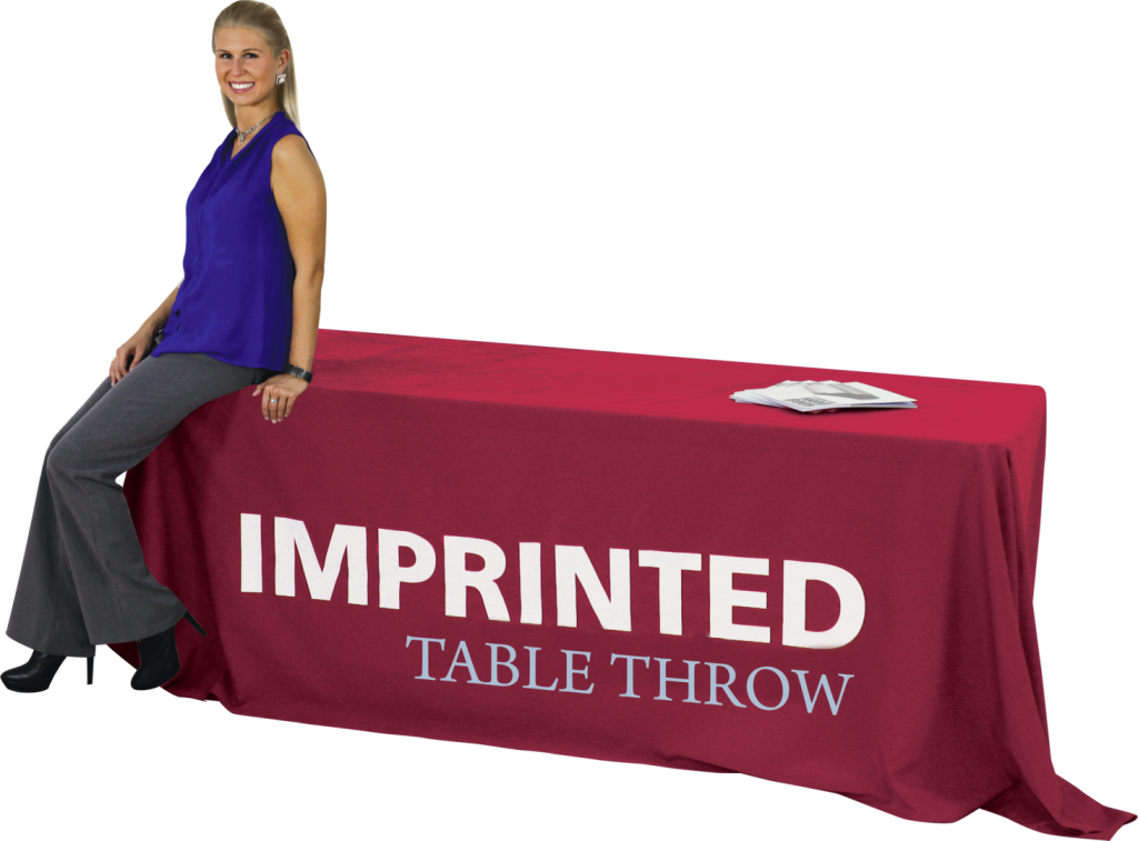 Imprinted Table Throw Exhibit Logistics